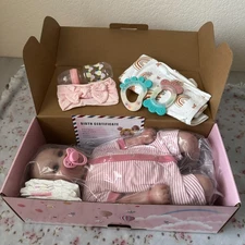 Baby Girl Doll Gift Set New in Box Realistic Newborn Doll w/ Accessories, Bottle