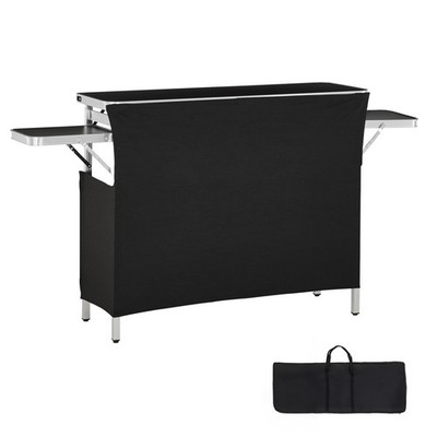 Uimoso Folding Portable Bar Table Mobile Bartending Station 43.3 x 15.4 x 34.6in