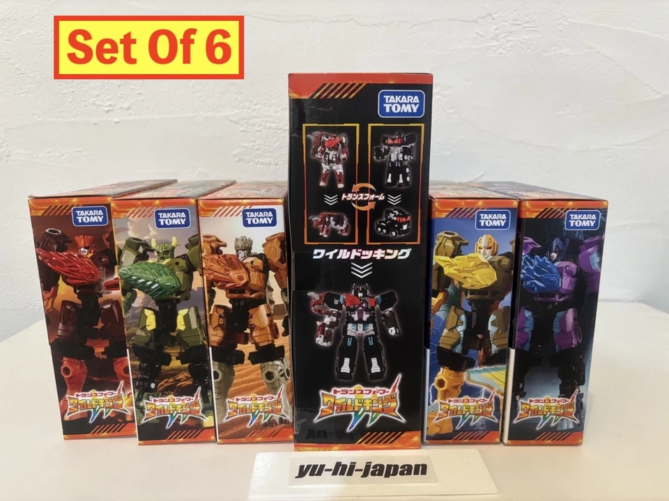 Transformers Wild King WKB-03 04 06 08 09 + WKS-03 Set of 6 Takara Tomy JP New - Image 2 of 4