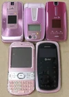 Lot of 5 Rare Pink Vintage Phones Untested As/Is for Collectors 0603-02M