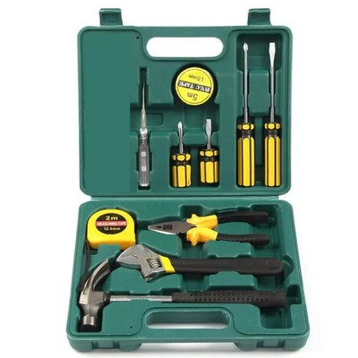 11 Stck. Zum Selbermachen Haushalt Handwerkzeug Set Basic Home Repair Tools Kit mit Organizer Box
