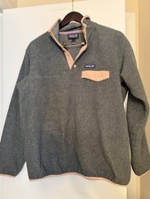 Patagonia Women's Lightweight Synchilla Snap-T Fleece Pullover Large Rosewater