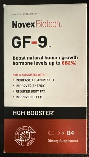 Novex Biotech GF-9 GH Boosting Supplement 84 Count - EXP 05/2028