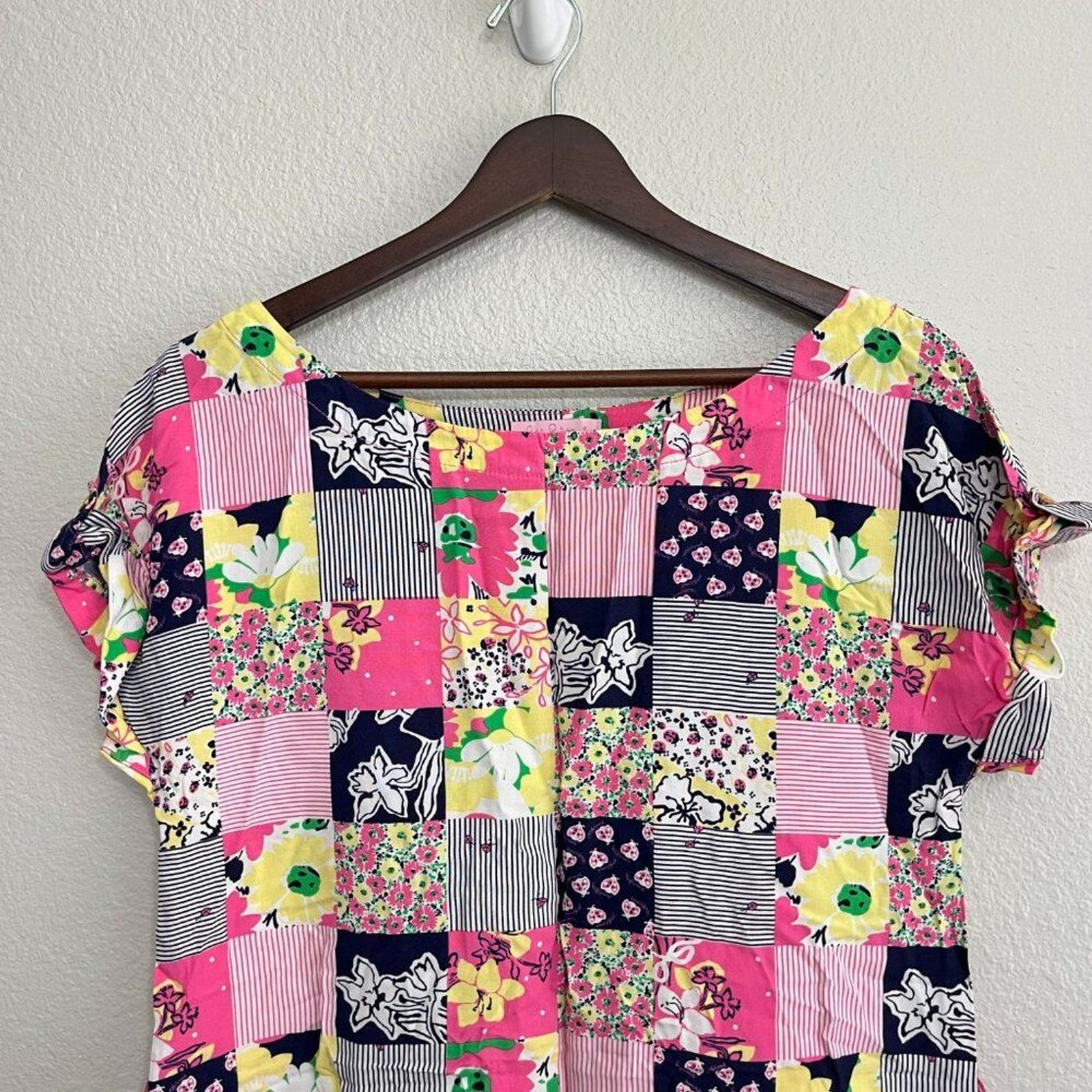 Lilly Pulitzer Rae Patchwork Mini Shift Dress Siz… - image 2