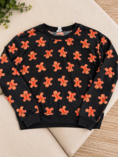 Better Together XL Fleece Polyester 2pc Gingerbread Christmas Pajama Set