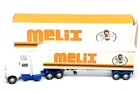 Matchbox Lesney Peterbilt Articulated Container Truck white, French "Melix" mib!