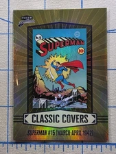 Fleer Brilliants - Superman #15 CC-3 - Classic Covers - DC Comics Card