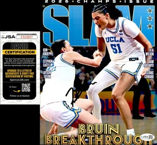 Lauren Betts Signed UCLA Women's Basketball Photo AUTO JSA COA