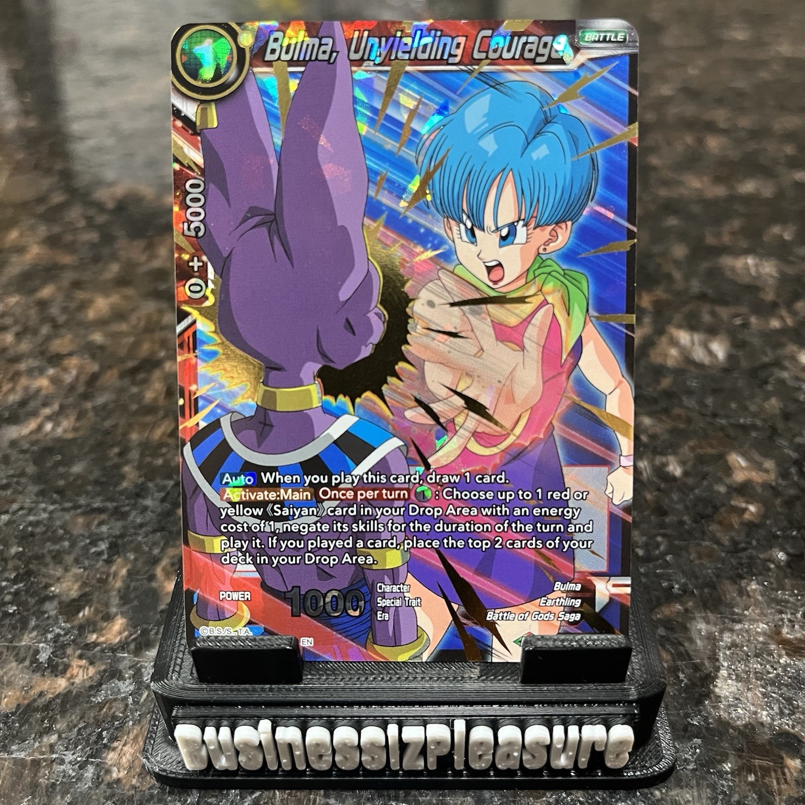 Bulma Unyielding Courage BT8-012 SR Foil Dragon Ball Super Card Game | LP