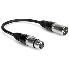 Hosa DMX-306 DMX512 Adaptor, XLR3M to XLR5F - 6 Inch