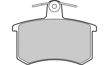 Rear Brake Pads Set Fits Lancia THEMA (834_) 86- (301125) OEM Valeo