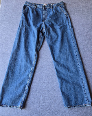 Guess Men's Jeans G20 Baggy Wide Leg Med Wash Skater Grunge (40x33)
