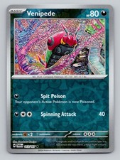 Venipede 115/167 Common Twilight Masquerade Pokemon Reverse Holo Near Mint