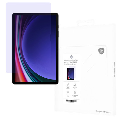 Panzerfolie Schutzglas Samsung Galaxy Tab S10 FE Displayschutz - Cazy - Blau