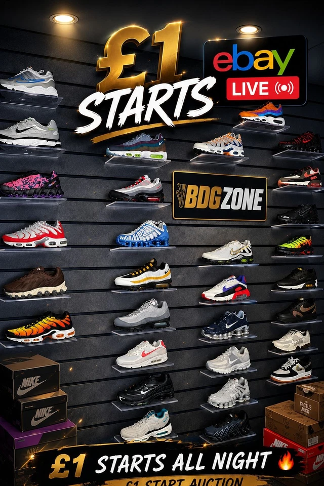 🚨£1 STARTS SNEAKERS | CLOTHING & ACCESSORIES 🤯 GIVEAWAYS🎁