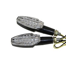 Mini Blinker LED Soto schwarz klar für Explorer Trasher 320 2WDSupermoto 12-14
