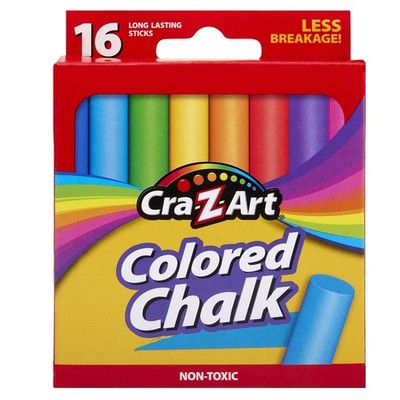 Colored Chalk, 16 Count (10801-48) , Assorted
