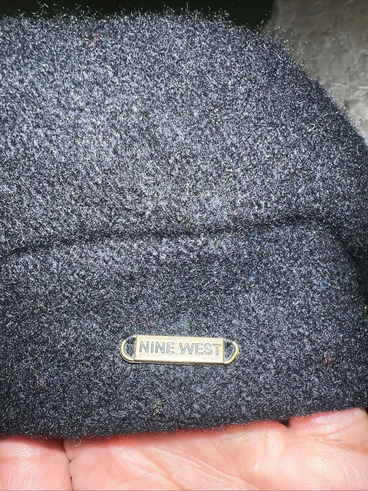 Nine West black Wool Blend Baker Boy Beret - Image 4 of 4