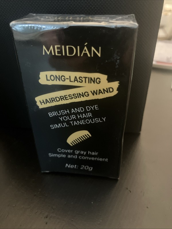 Meidian Hairdressing Wand #02 Brownish Black Grey Hair Coverage 20g- NIB