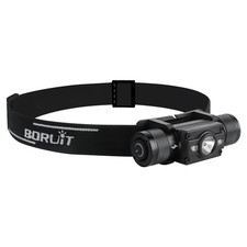 BORUiT LED Headlamp Head Torch Headlight Rechargeable Lamp Work Light Flashlight