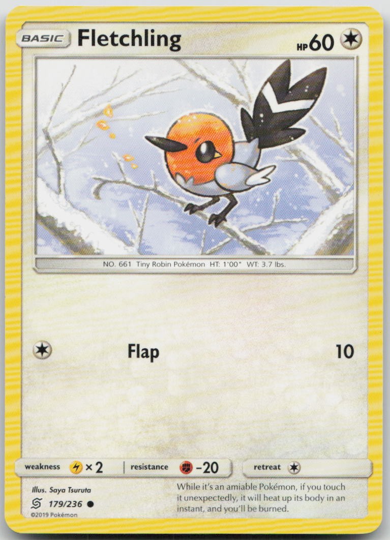 Fletchling 179/236 Unified Minds Common Pokemon MP