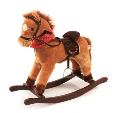 BAYER CHIC 2000 Schaukelpferd Cowboy mit Sound und beweglichen Lippen - Gut