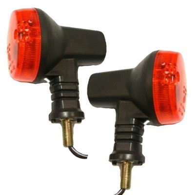 JMP Kunststoff Blinker Paar schwarz hinten für Kawasaki KLR600A KLR600B KLR650A