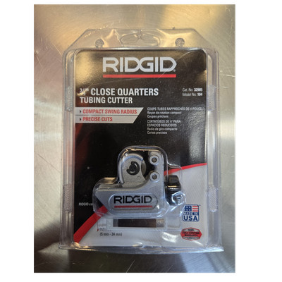 RIDGID 104 Close Quarters Tubing Cutter 5-24mm (3/16''-3/4'') Model 104 MPN 32985