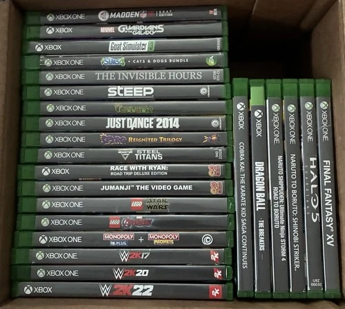 Xbox One Video Game Huge Lot of 24 Kids  Sports Dance Adventure Driving & More!