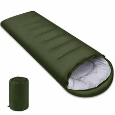 Camping Sleeping Bag Waterproof 4 Season Envelope Lightweight Hiking UK Stock