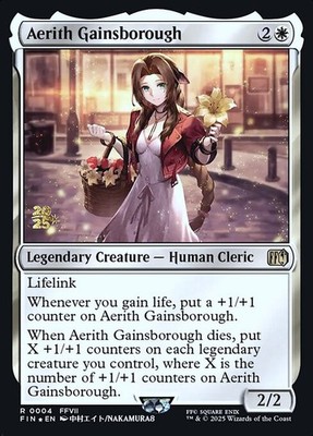 MTG - Aerith Gainsborough - *FOIL* - PFIN - Deutsch - EX
