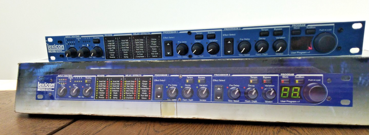Lexicon MX200 Dual Reverb Effects Processor Rack 1U Original Box