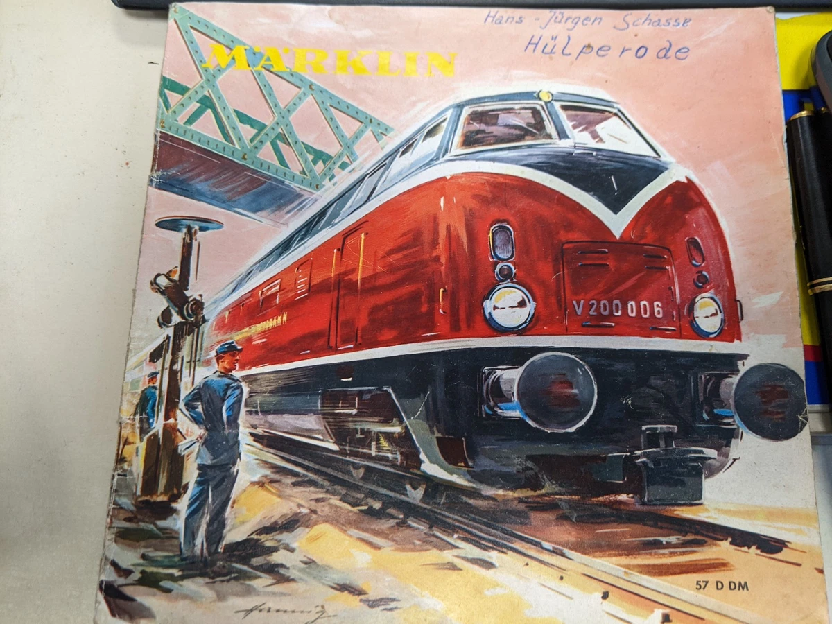 MÄRKLIN Katalog 1957/58 mit Gebrauchsspuren.