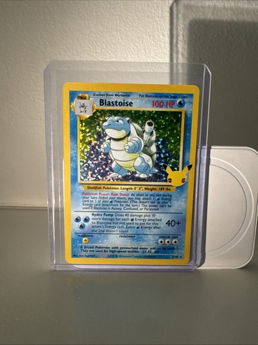Pokémon TCG Blastoise Holo Rare Card 2/102 Celebrations 25th Anniversary Edition