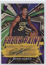2022-23 Panini Court Kings Fresh Paint Ruby 98/99 Ochai Agbaji #FP-OAC Auto 14cm