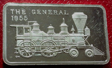 1855 The General Locomotives Bar-Mt. Everest 1 Troy oz.999 Silver-Low Mintage