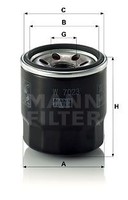 Mann-Filter W7023 ÖLfilter FüR Hyundai KIA