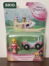 Brio 33314 Disney Princess Sleeping Beauty & Wagon Magnetic Connecting Train Car
