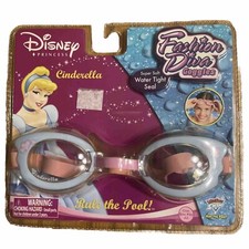 Disney Princess Fashion Diva Swim Goggles Age 3 Blue Pink Super Soft Tight
