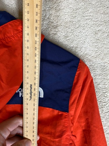 The North Face Windbreaker Jackets Size 150 Kids Red Logo Long Sleeve - Picture 10 of 11