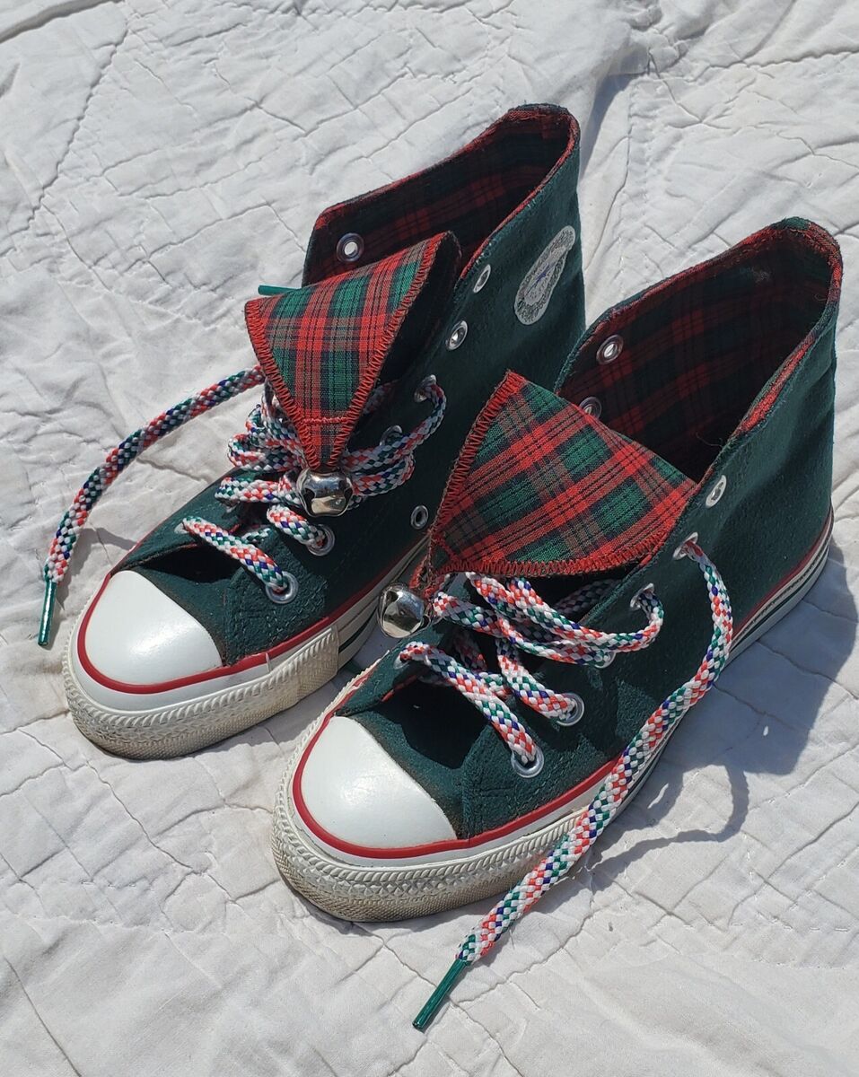 Vintage CONVERSE Chuck Taylor Jingle Bells Christmas ELF Vintage CONVERSE Chuck Taylor Jingle Bells Christmas ELF