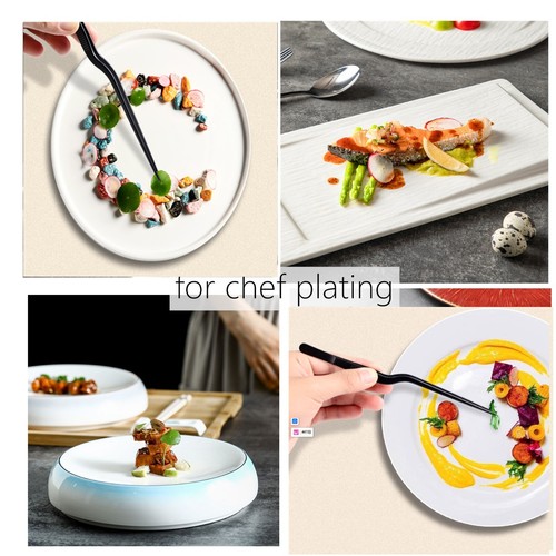 Kit de herramientas para servir pinzas de cocina para chapado de chef de 4 piezas de acero inoxidable desplazado - Imagen 29 de 57