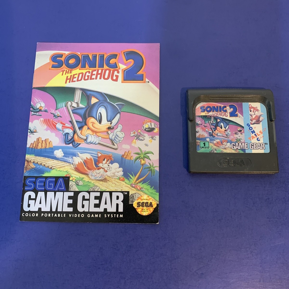 Jeu Sonic 2 + Sonic Tails Sur Sega Game Gear (1992, PEGI 3) - Complet
