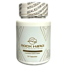 Rock Hard  Fast Acting Male Performance Enhancement 12 Pills
