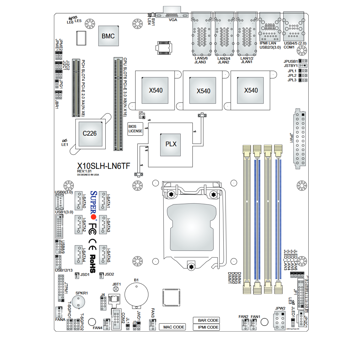 Supermicro - Scheda Madre X11SCW-F Socket LGA 1151 (Socket H4) Chipset Supermicro - Scheda Madre X11SCW-F Socket LGA 1151 (Socket H4) Chipset