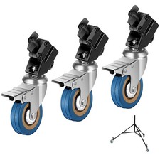 NEEWER Professional Swivel Caster 360  Rotation Nonslip Rubber Wheels Set NEW