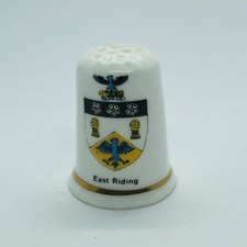 Birchcroft Fine Bone China Souvenir Thimble East Riding Yorkshire Coat of Arms