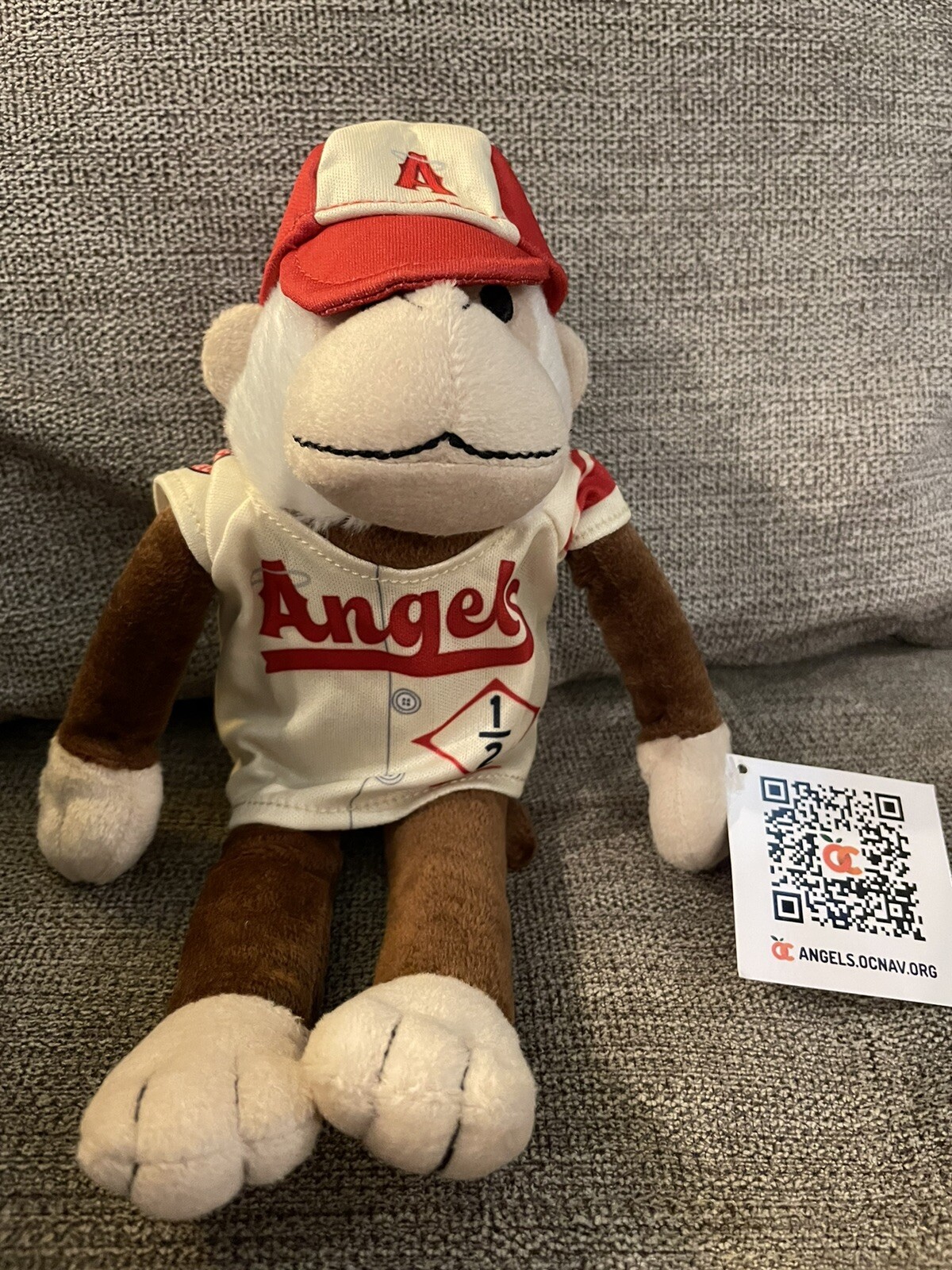 MLB Anaheim Angels CITY CONNECT Plush RALLY MONKEY in Sealed Bag SGA 8/2023