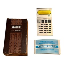 CASIO Calculator CQ-81 vintage Taschenrechner OVP Japan Computer Quartz IT1