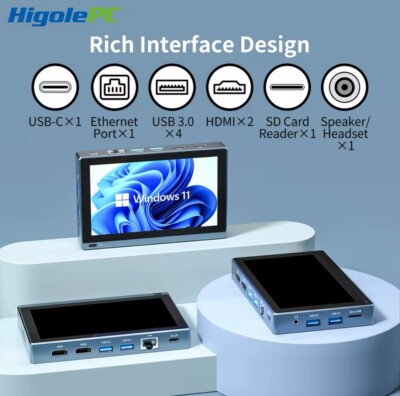 Higole Gole 1 Pro Mini PC Table Intel J4125 8GB RAM 256GB storage